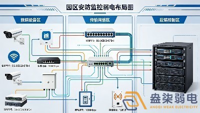 成都园区安防监控整体弱电布局施工